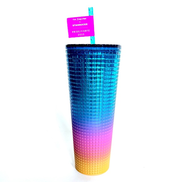 STARBUCKS X TIM SINGLETON 24oz TUMBLER LIMITED EDITION BEST MOST GAY PRIDE! - Picture 3 of 3